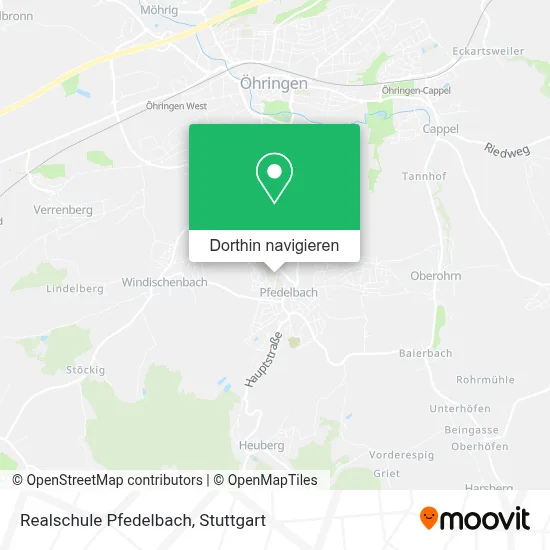 Realschule Pfedelbach Karte