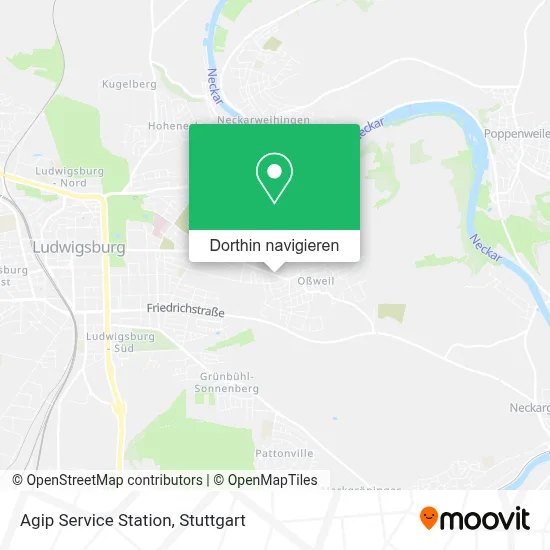 Agip Service Station Karte