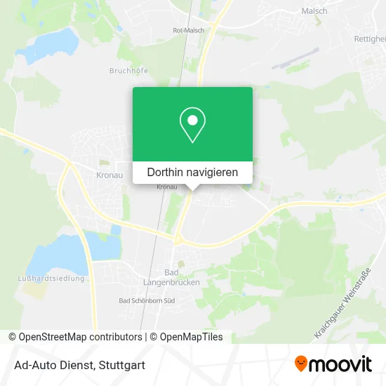 Ad-Auto Dienst Karte