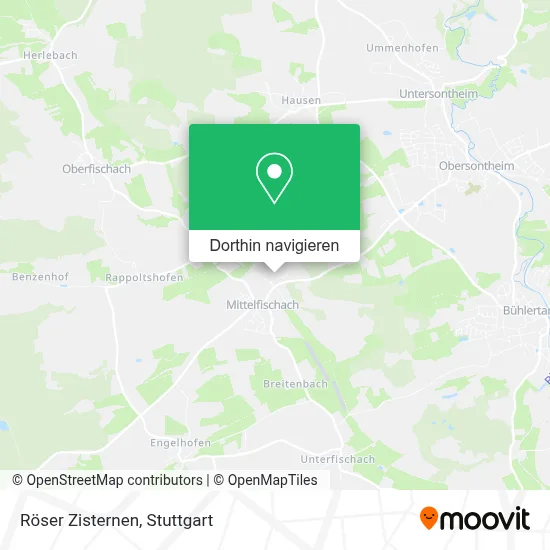 Röser Zisternen Karte