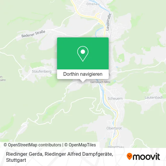 Riedinger Gerda, Riedinger Alfred Dampfgeräte Karte