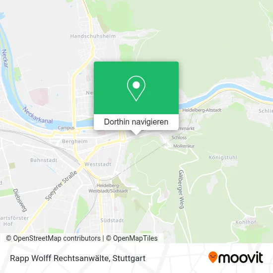 Rapp Wolff Rechtsanwälte Karte