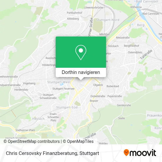 Chris Cersovsky Finanzberatung Karte