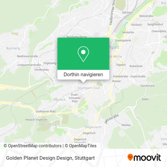 Golden Planet Design Design Karte