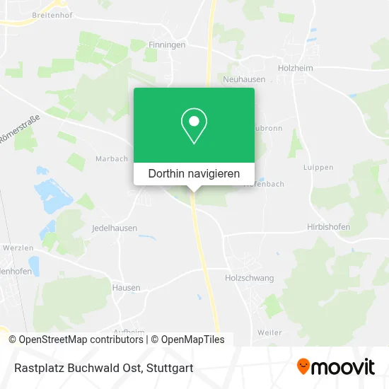 Rastplatz Buchwald Ost Karte