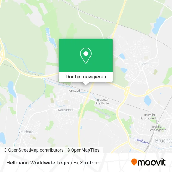 Hellmann Worldwide Logistics Karte