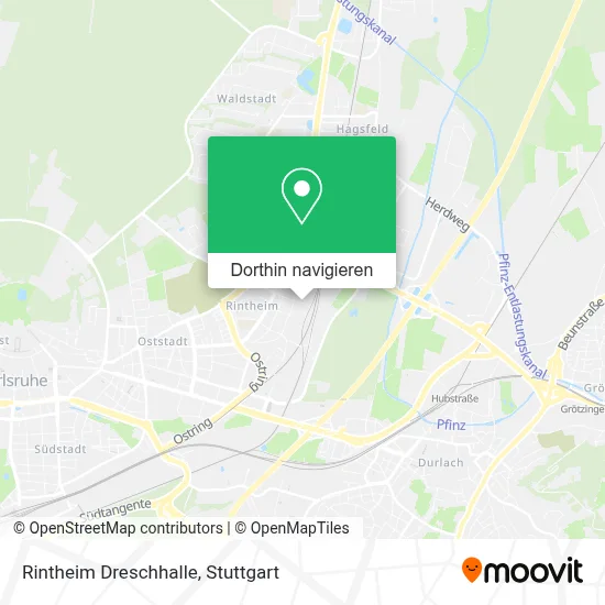 Rintheim Dreschhalle Karte