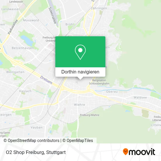 O2 Shop Freiburg Karte