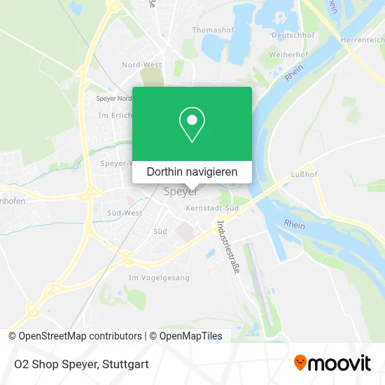 O2 Shop Speyer Karte