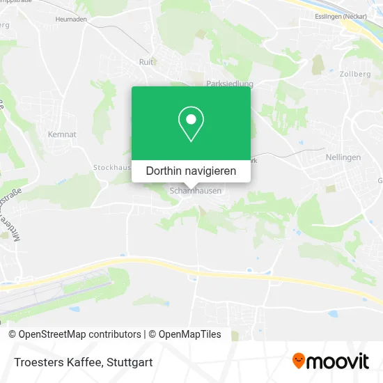 Troesters Kaffee Karte