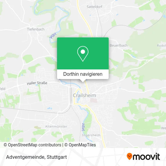Adventgemeinde Karte