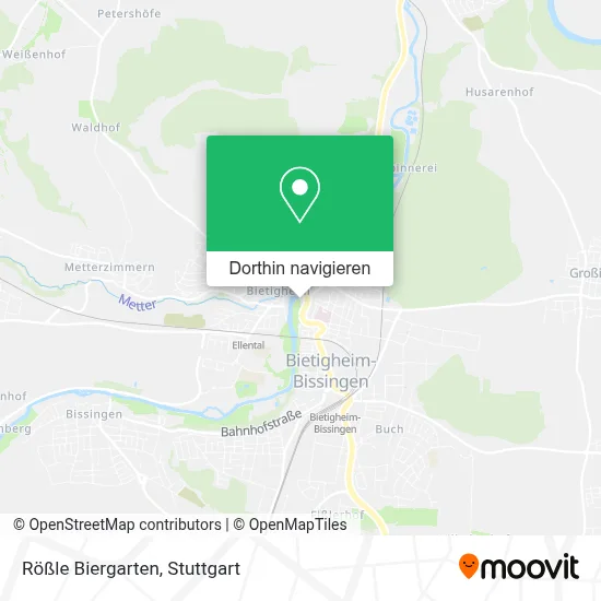 Rößle Biergarten Karte
