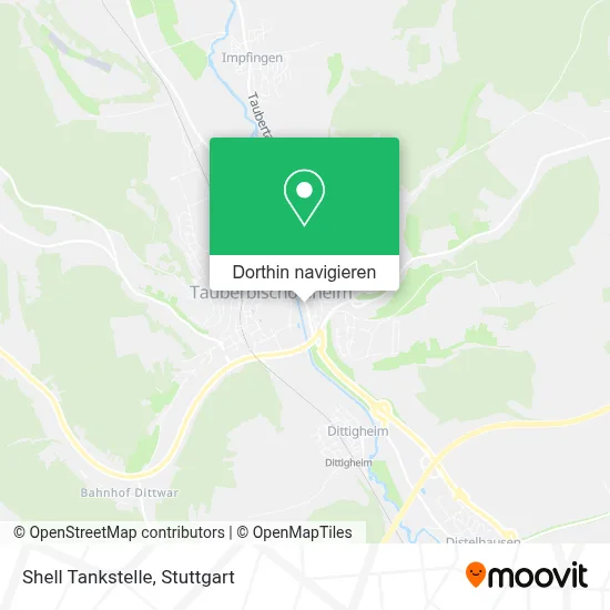 Shell Tankstelle Karte