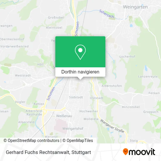 Gerhard Fuchs Rechtsanwalt Karte