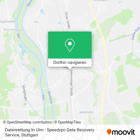 Datenrettung In Ulm - Speedypc Data Recovery Service Karte