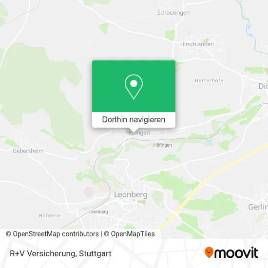 R+V Versicherung Karte