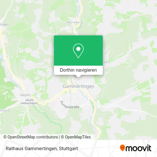 Rathaus Gammertingen Karte