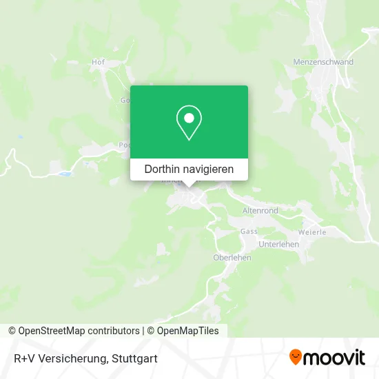 R+V Versicherung Karte
