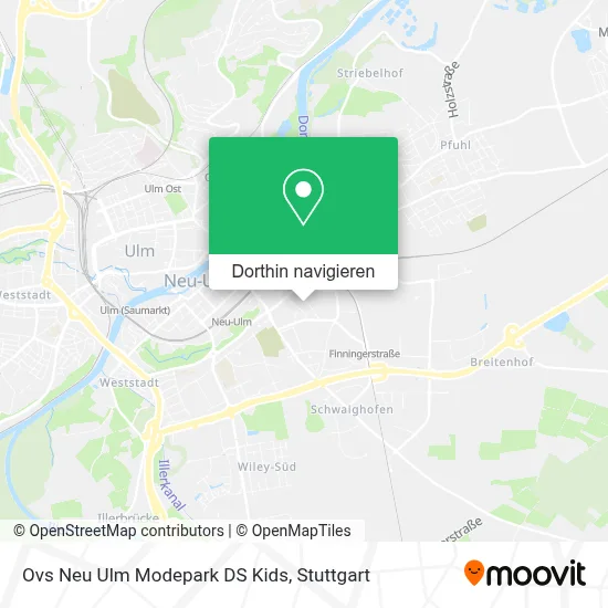 Ovs Neu Ulm Modepark DS Kids Karte