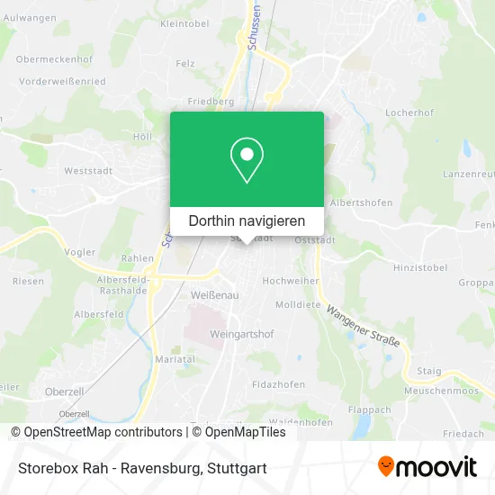 Storebox Rah - Ravensburg Karte