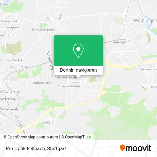 Pro Optik Fellbach Karte
