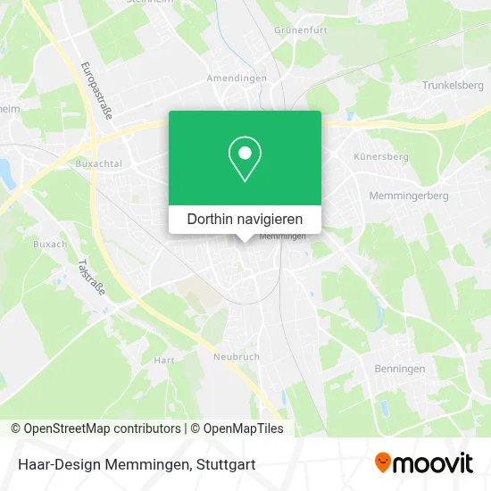 Haar-Design Memmingen Karte