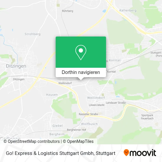 Go! Express & Logistics Stuttgart Gmbh Karte