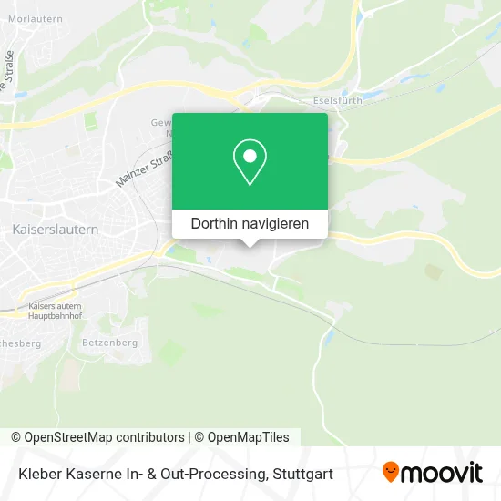 Kleber Kaserne In- & Out-Processing Karte