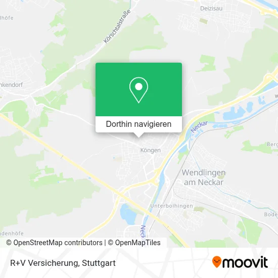 R+V Versicherung Karte