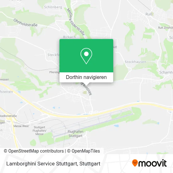 Lamborghini Service Stuttgart Karte