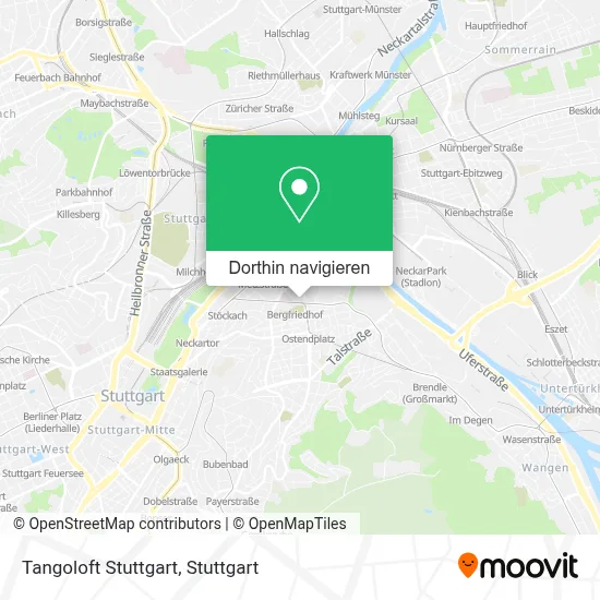 Tangoloft Stuttgart Karte