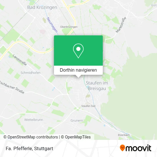 Fa. Pfefferle Karte