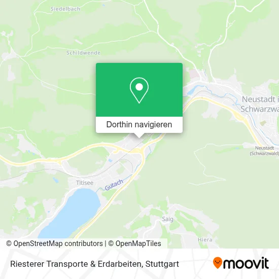 Riesterer Transporte & Erdarbeiten Karte