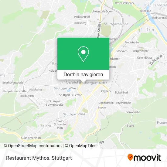 Restaurant Mythos Karte
