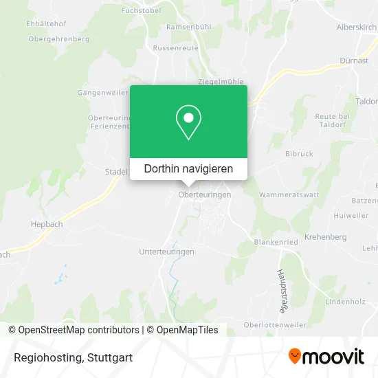 Regiohosting Karte