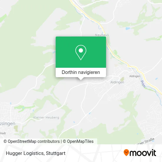 Hugger Logistics Karte