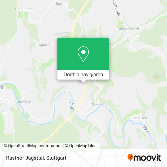Rasthof Jagsttal Karte