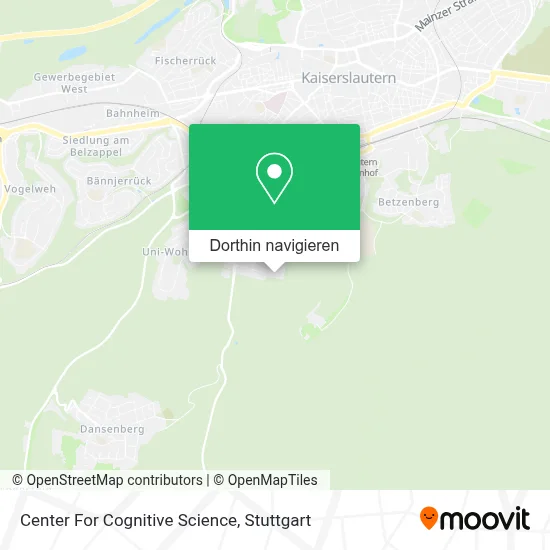 Center For Cognitive Science Karte