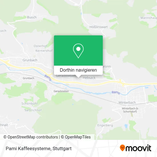 Pami Kaffeesysteme Karte