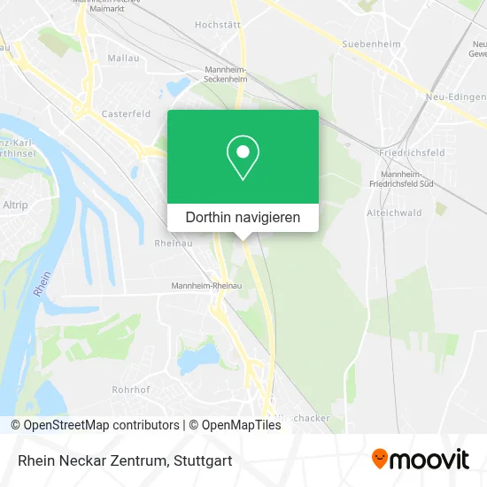 Rhein Neckar Zentrum Karte