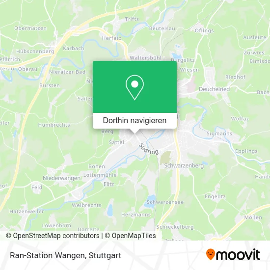 Ran-Station Wangen Karte