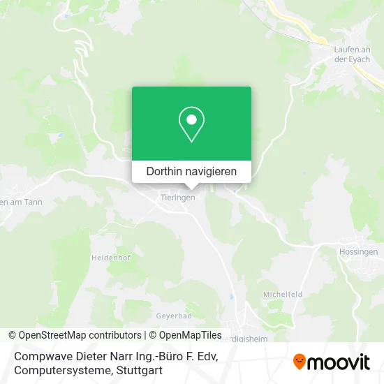 Compwave Dieter Narr Ing.-Büro F. Edv, Computersysteme Karte