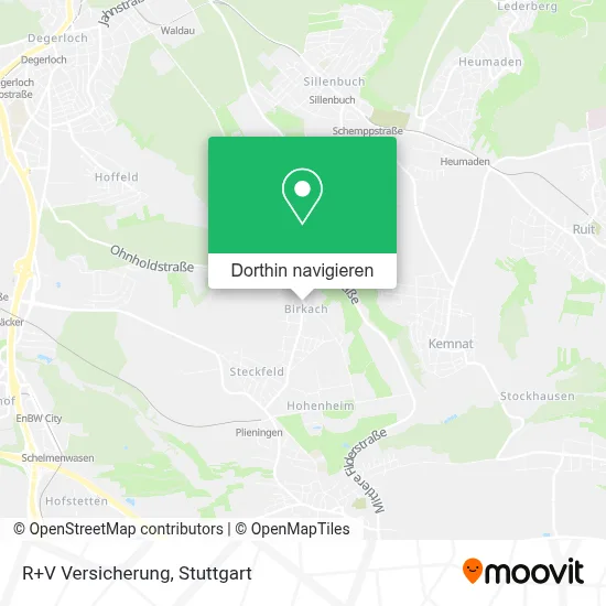 R+V Versicherung Karte