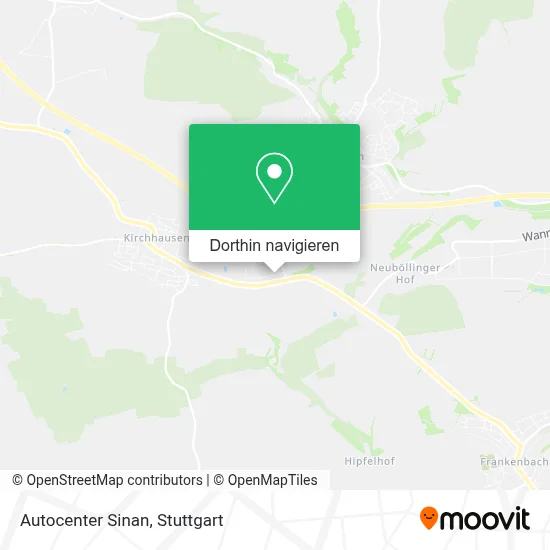 Autocenter Sinan Karte