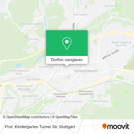 Prot. Kindergarten Turner Str Karte
