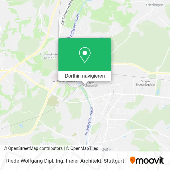 Riede Wolfgang Dipl.-Ing. Freier Architekt Karte