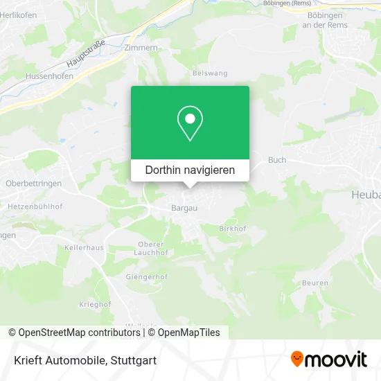 Krieft Automobile Karte