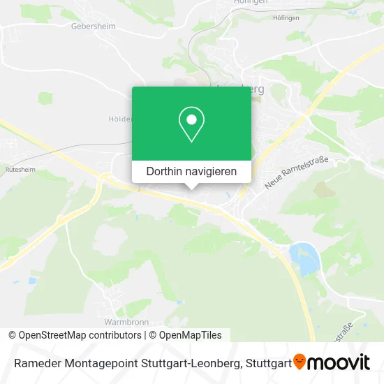 Rameder Montagepoint Stuttgart-Leonberg Karte