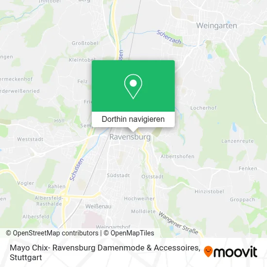Mayo Chix- Ravensburg  Damenmode & Accessoires Karte