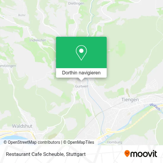 Restaurant Cafe Scheuble Karte